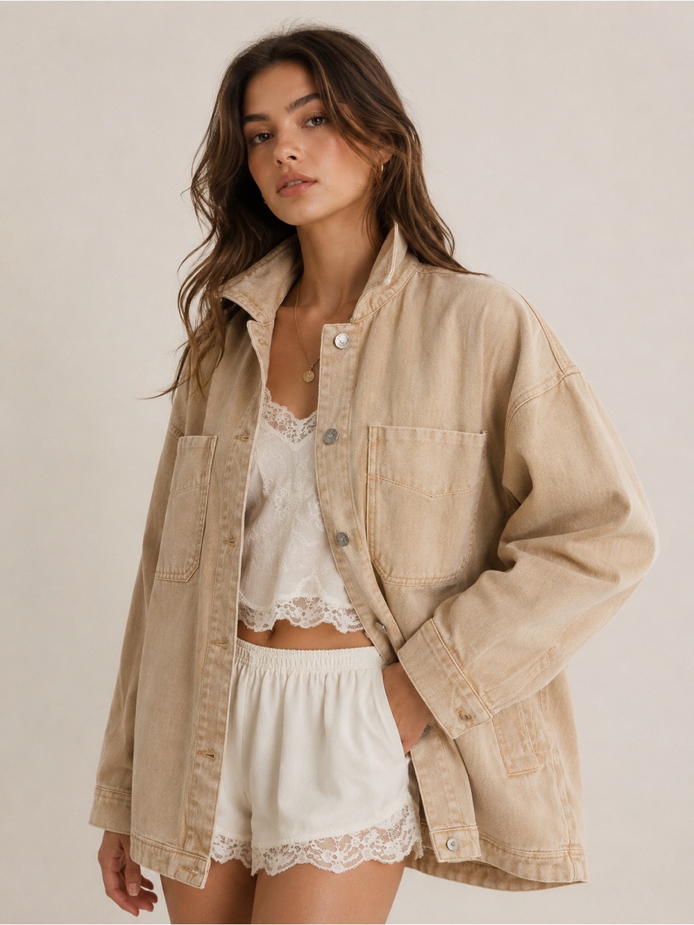 🎉LAST CHANCE🎉Free People Madison City Twill Jacket